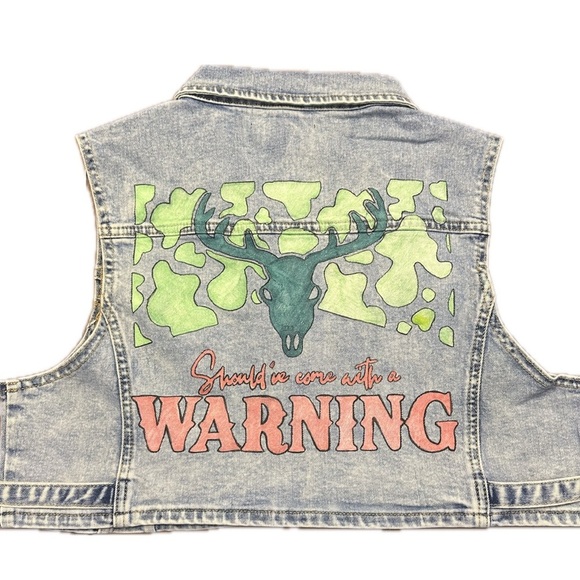 AKIRA Jackets & Blazers - Morgan Wallen - Akira Cropped Denim Vest